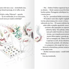 Ilustracja z książki "Jo Nesbø dla dzieci" przedstawia rodzinne święta z zabawnymi postaciami i prezentami.