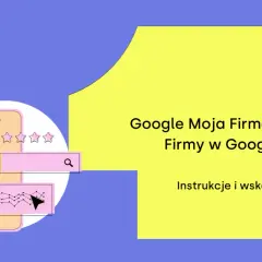 Ilustracja przedstawia elementy związane z pozycjonowaniem wizytówki Google Moja Firma: telefon, mapę, gwiazdki ocen i wykres.