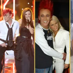 Michał Wiśniewski z żoną na różnych zdjęciach. Wokalista Ich Troje i jego partnerki.