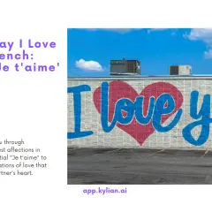 Mur z napisem "I love you!" w kształcie serca.