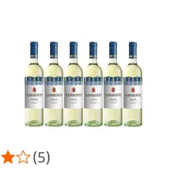 Sechs Flaschen Lamberti Soave Classico, ein beliebter soave italienischer Wein.