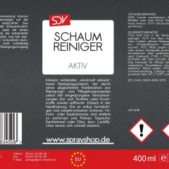 SDV Schaumreiniger: effektiv gegen Nikotin und hartnäckigen Schmutz auf vielen Oberflächen. Einfache Anwendung.