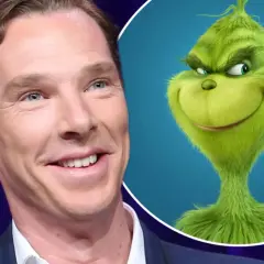 Benedict Cumberbatch i Grinch, bohater filmu "Grinch świąt nie będzie".