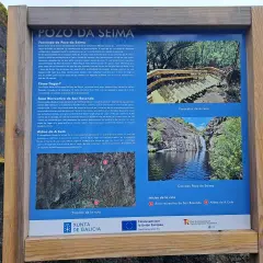 Pozo da Seima: cascada espectacular en Galicia. Senderos y pasarelas de madera te llevan a este rincón natural.