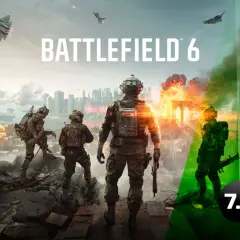 Żołnierze na tle płonącego miasta i samolotów. To okładka gry Battlefield 6, zapowiadająca intensywne starcia.