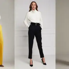 Jak nosić szerokie spodnie z wysokim stanem? Sekrety stylistki