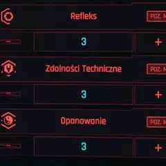Cyberpunk poradnik: Refleks, Zdolności Techniczne i Opanowanie na poziomie 3. Czas na rozwój postaci!