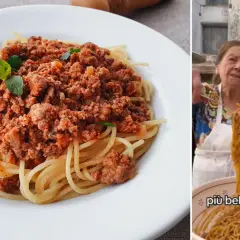 Dos abuelas italianas muestran su deliciosa boloñesa, revelando de donde es la boloñesa: ¡directamente de Italia!