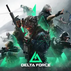 Żołnierze Delta Force na PS5 gotowi do akcji. W tle mapa i zielone trójkąty.
