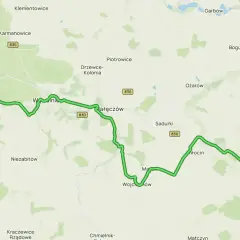 Trasa rowerowa z Lublina do Kazimierza Dolnego, wiodąca przez malowniczy krajobraz i urokliwe miejscowości.