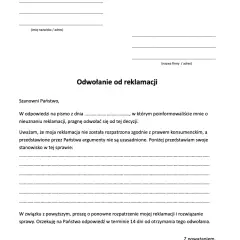 Jak napisać odwołanie od reklamacji butów - skuteczny wzór i porady
