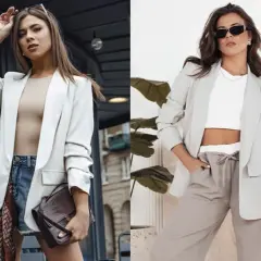 Jaki t shirt do marynarki damskiej, aby wyglądać stylowo i modnie?