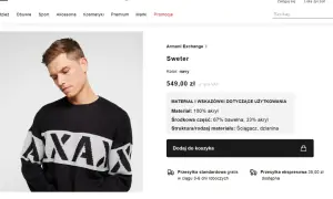 Męski sweter z akrylu, bawełny. Poznaj wady i zalety materiału akrylowego w tym swetrze.