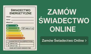 Świadectwo energetyczne z klasą C i wartością 157 kWh/(m²-rok). Zamów świadectwo online.