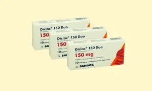 Opakowania leku Diclac 150 Duo, tabletki o zmodyfikowanym uwalnianiu, 10 sztuk.