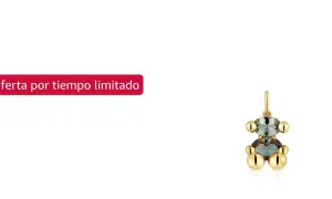 Colgante oso Tous con piedras grises y detalles dorados. ¡Oferta por tiempo limitado!