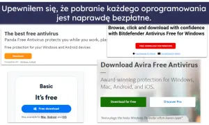 Pobierz darmowy antywirus Panda, Bitdefender lub Avira. Zapewnij ochronę dla Windows, Mac, Android i iOS.