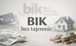 BIK monitor: pieniądze, karty, dom i tekst "BIK bez tajemnic".