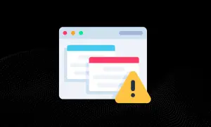 Ostrzeżenie na ekranie komputera. To może być definicja adware, które wyświetla niechciane reklamy.