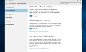 Ustawienia Windows Defender: ochrona w czasie rzeczywistym, oparta na chmurze i automatyczne przesyłanie próbek. Jak wyłączyć Windows Defender Windows 10?