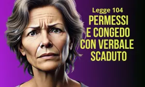 Donna preoccupata per i permessi e congedo con verbale scaduto Legge 104.