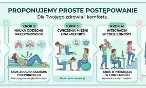 Pięć kroków do zdrowia: świadomość ciała, oddech, ćwiczenia, integracja w codzienności i regularność. Terapia integracyjna dla lepszego samopoczucia.
