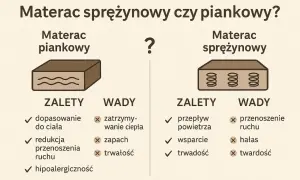 Materac piankowy czy sprężynowy? Który zapewni Ci zdrowy sen?