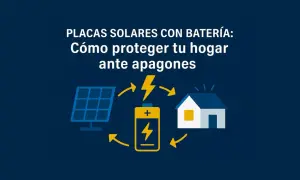Sistema solar con batería para proteger tu hogar de apagones. El **backup inversor** asegura energía continua.