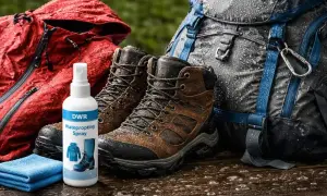 Wodoodporny spray DWR do konserwacji odzieży i obuwia outdoorowego, jak prać Gore-Tex, by zachować jego właściwości.