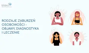Ilustracje przedstawiają różne emocje, towarzyszące diagnozie osobowości.