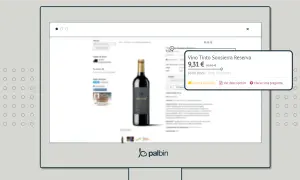 Detalle de producto: botella de vino tinto Sonsierra Reserva a 9,31€, en stock.