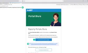 Zaproszenie do Portalu Biura od firmy Insert. Kliknij "Zacznij korzystać z usługi", aby zaakceptować i dowiedzieć się, jak zakończyć zaproszenie.