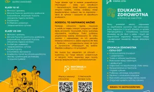 Edukacja zdrowotna program dla szkół podstawowych: wartości, profilaktyka, bezpieczeństwo cyfrowe. Dzieci uczą się dbać o siebie i innych.