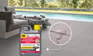 Protector para construir terraza elevada de obra, ideal para proteger contra grietas y fisuras en exteriores.