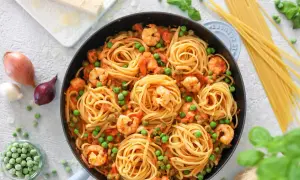 Schnelle Garnelen-Pasta: In 25 Min. zum perfekten Genuss