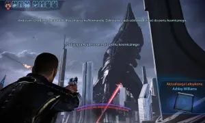Shepard podąża za Andersonem do portu kosmicznego, by uciec przed zagrożeniem. Ten moment z Mass Effect 3 poradnik pokazuje kluczową scenę.