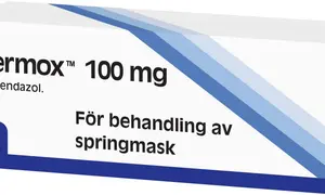 Vermox 100 mg mebendazol. För behandling av springmask. 6 tabletter.