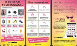 Attention à la contrefaçon : l'achat en ligne peut entraîner vol d'identité et amende. Le vol de propriété intellectuelle coûte cher.