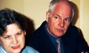 Agnieszka Zduńczyk Machulski z mężem, reżyserem Juliuszem Machulskim, podczas spotkania.