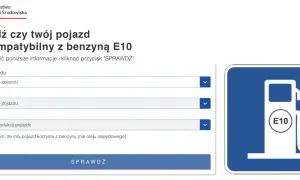 Sprawdź kompatybilność pojazdu z benzyną E10. Wpisz markę, model i rok produkcji, aby dowiedzieć się więcej.