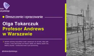 Warszawski krajobraz z Pałacem Kultury i Nauki w tle, obok tekst z tytułem artykułu.