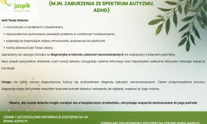 Diagnoza zaburzeń neurorozwojowych, w tym spektrum autyzmu i ADHD. Zapraszamy na diagnostykę, gdy rozwój dziecka budzi obawy.