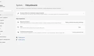 Opcje odzyskiwania systemu Windows. Jeśli chcesz wrócić do Windows 10, wybierz "Wróć".