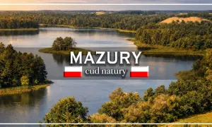 Malownicze jeziora i lasy Mazur, idealne na wypoczynek w ośrodku wczasowym.
