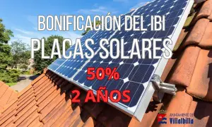 Bonificación del IBI para placas solares: 50% durante 2 años. ¡Aprovecha esta subvención!