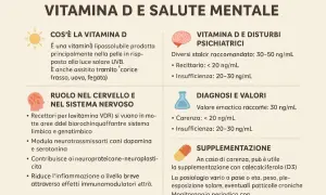 Vitamina D e salute mentale: la carenza può influire sul cervello. Informazioni su diagnosi, valori e integrazione.