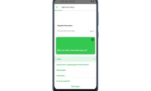 Screenshot einer Taxfix-App, die nach dem Familienstand fragt. Die Option "Ledig" ist ausgewählt.