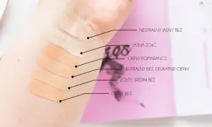Testy odcieni korektorów na dłoni. Szukasz idealnego, jaki korektor na cienie pod oczami? Oto paleta barw od jasnych beży po cieplejsze odcienie.