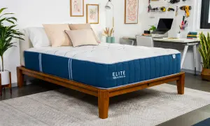 Elite Hybrid mattress, perfect for athletes needing recovery. This bed offers superior support and comfort for active lifestyles.