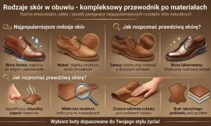 Skóra licowa, odporna na wilgoć i zabrudzenia, to jeden z najpopularniejszych materiałów obuwniczych.